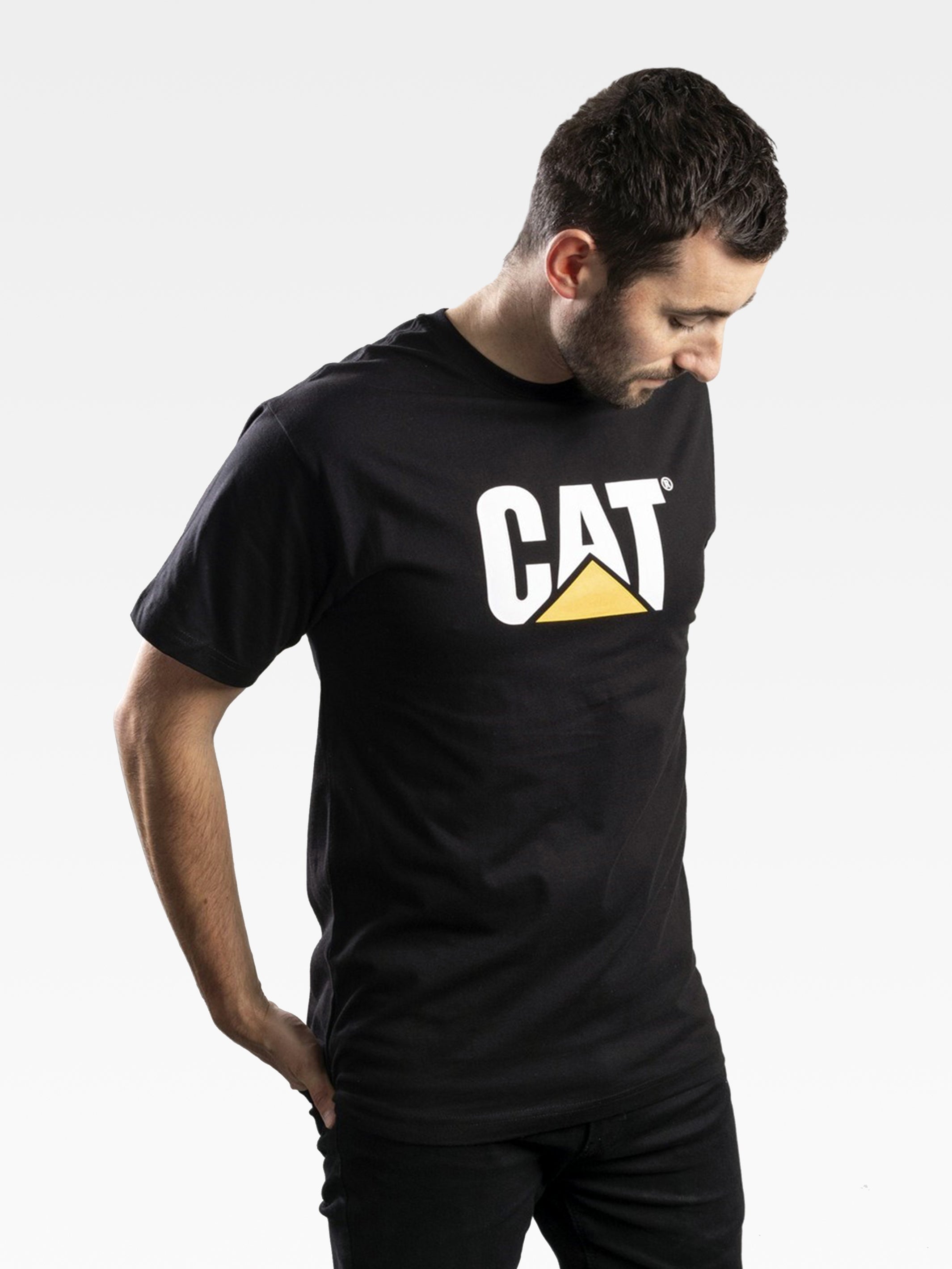 Caterpillar Mens Trademark Logo T-Shirt